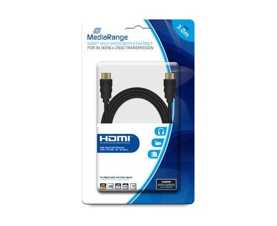 CABLE HDMI-HDMI 3M/MRCS157 MEDIARANGE  Кабель HDMI