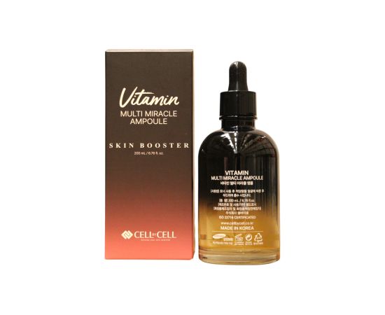 Cell By Cell, Miracle Ampoule, Multivitamin, Anti-Spots & Lightener, Serum, For Face, 200 ml Ķermeņa kosmētika