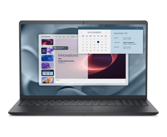Dell Pro 15 Essential (GYXJD) (black, Intel® Core? i7-1355U, Intel® UHD Graphics, 16 GB DDR5, 1 TB (1 TB SSD), Windows 11 Pro) - German - DE Layout Portatīvie datori