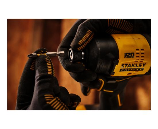 Stanley cordless impact wrench (SFMCF811D1T-QW), 18 volts (black/yellow, Li-ion battery 2.0 Ah, Pro-Stack case) Новинки Для дома и сада 