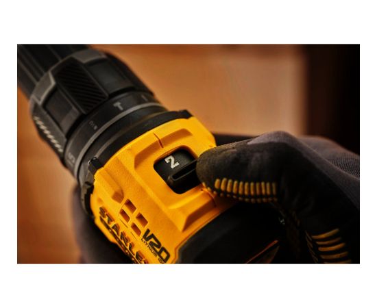 Stanley cordless impact drill (SFMCD716D1T-QW), 18 volts (black/yellow, Li-ion battery 2.0 Ah, Pro-Stack case) Новинки Для дома и сада 