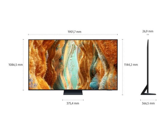 Samsung 85" Neo QLED QN72F (GQ85QN72FATXZG) (214 cm (85 inches), black, UltraHD/4K, Neo-QLED, PVR, 100Hz panel) Телевизоры