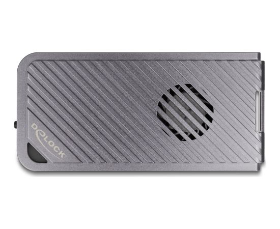 DeLOCK drive enclosure M.2 NVMe USB 40 Gbps Gaming Style (gray, tool-free, with LED and fan) Korpusi ārējiem HDD, SSD