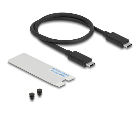 DeLOCK drive enclosure M.2 NVMe USB 40 Gbps Gaming Style (gray, tool-free, with LED and fan) Korpusi ārējiem HDD, SSD