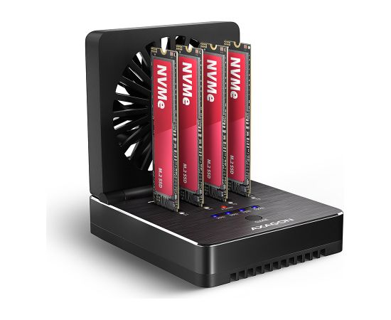 AXAGON ADSA-M2C44 USB4 docking station for 4x M.2 NVMe SSDs with disk cloning function without a PC Аксессуары для компонентов