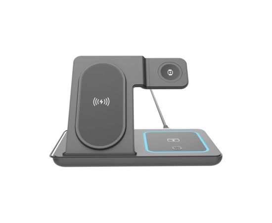 Gembird TA-WPC31S-01-BK 3-in-1 foldable wireless charger stand, 15 W, Samsung watch, black Gembird Новинки смартфонов и телефонов