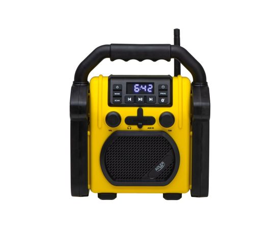 Adler Construction radio with Bluetooth AD 1911 AUX in Black/Yellow Jaunumi - Audio-Video