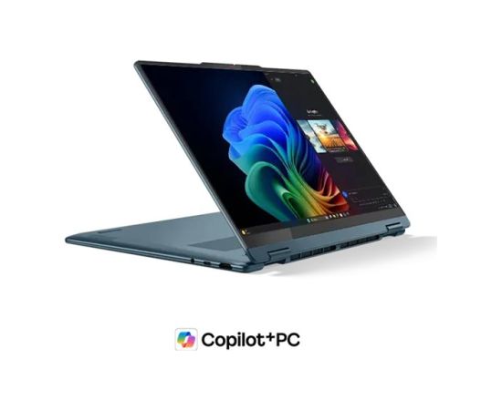Lenovo Yoga 7 2-in-1 14AKP10 AMD Tidal Teal 14 " OLED Touchscreen WUXGA 1920 x 1200 pixels Glossy AMD Ryzen AI 7 350 16 GB Soldered LPDDR5 Solid-state drive capacity 512 GB AMD Radeon 860M Graphics Windows 11 Home 802.11be Bluetooth version 5.4 Keyboard l Ноутбуки