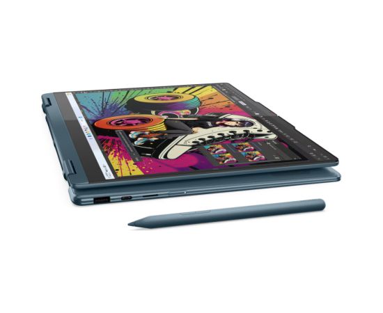 Lenovo Yoga 7 2-in-1 14AKP10 AMD Tidal Teal 14 " OLED WUXGA 1920 x 1200 pixels AMD Ryzen AI 7 350 16 GB Soldered LPDDR5 Solid-state drive capacity 512 GB AMD Radeon 860M Graphics Windows 11 Home 802.11be Bluetooth version 5.4 Keyboard language English Key Portatīvie datori