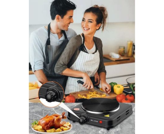 Single-burner adjustable electric cooker BLOW 1000W Mini cepeškrāsnis un virsmas