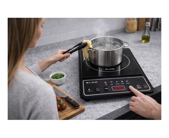 Induction cooker, single-burner, adjustable hob, 2000W, BLOW Mini cepeškrāsnis un virsmas