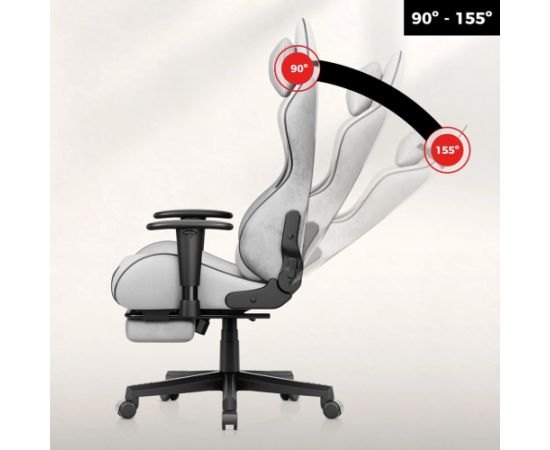 Fotel gamingowy Huzaro Force 5.7 Grey Gaming krēsli