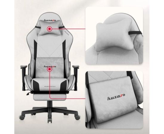 Fotel gamingowy Huzaro Force 5.7 Grey Gaming krēsli