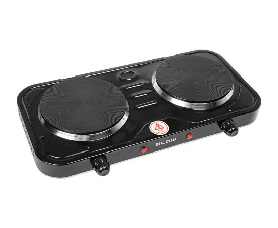 Two-burner adjustable electric cooker BLOW 2000W Mini cepeškrāsnis un virsmas