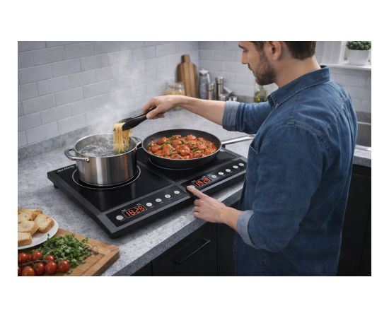 Induction cooker, two-burner adjustable hob, 2000W + 2000W BLOW Mini cepeškrāsnis un virsmas