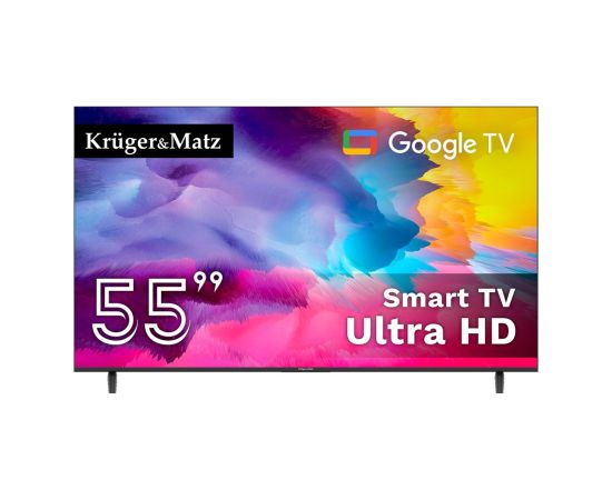 Kruger&matz Krüger&Matz KM0255UHD-G 139 cm (55") UHD Smart TV Wi-Fi Black Телевизоры