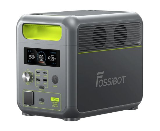 FOSSIBOT FBP1200 1200W Charging Station (Green) Akumulatoru spēkstacijas