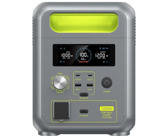 FOSSIBOT FBP1200 1200W Charging Station (Green) Akumulatoru spēkstacijas