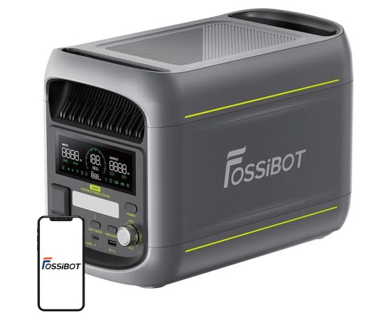 FOSSIBOT F1800 1800W Charging Station (Gray) Akumulatoru spēkstacijas