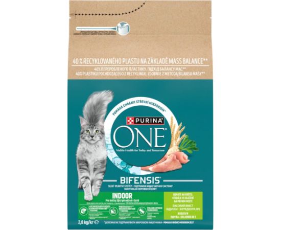 Purina PURINA ONE Bifensis Indoor Karma dla dorosłych kotów bogata w indyka 2,8 kg Barība