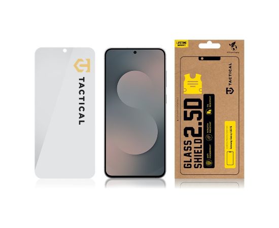 Tactical Glass Shield 2.5D Aizsargplēvīte priekš Samsung Galaxy S25 FE Ekrānu aizsardzība