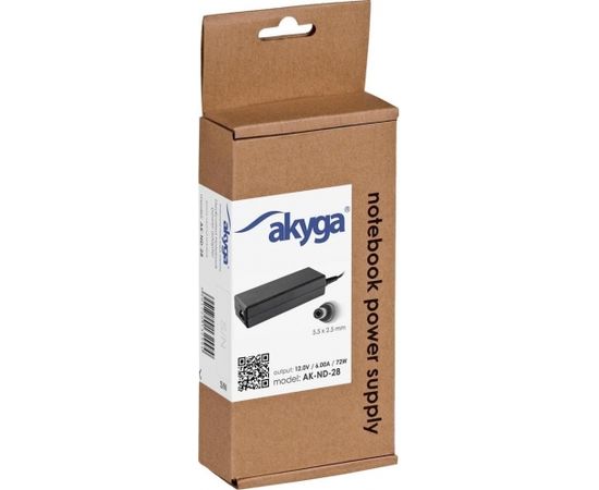 Akyga notebook power adapter AK-ND-28 12V/6.0A 72W 5.5x2.5 mm ACER/ITX/LED
