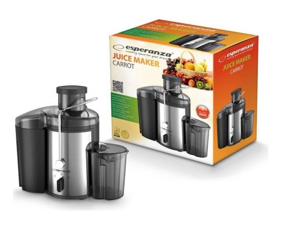 ESPERANZA EKJ002 CARROT - JUICE MAKER - BLACK-SILVER