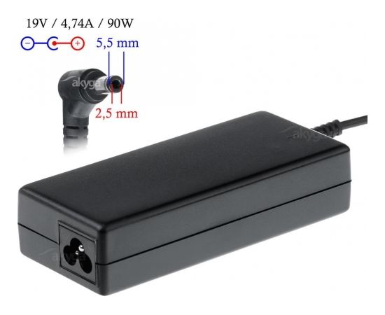 Akyga notebook power adapter AK-ND-10 19V/4.74A 90W 5.5x2.5 mm ASUS/TOSHIBA/LENO