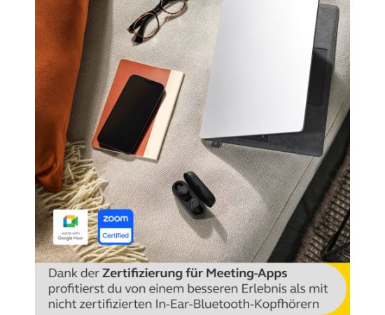 Jabra Evolve2 Buds, headphones (black, MS, USB-A, Bluetooth) Austiņas
