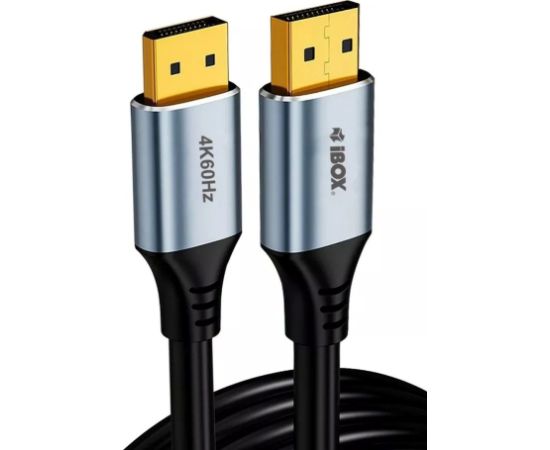 Ibox Kabel DisplayPort 4k60Hz złota wtyczka 2m Adapteri
