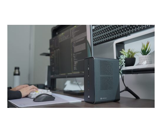 Corsair AI WORKSTATION 300 DESKTOP PC Copilot+ PC AMD Ryzen AI Max+ PRO 395 128 GB LPDDR5x-SDRAM 2x2 TB SSD Windows 11 Home SFF Black Personālie datori