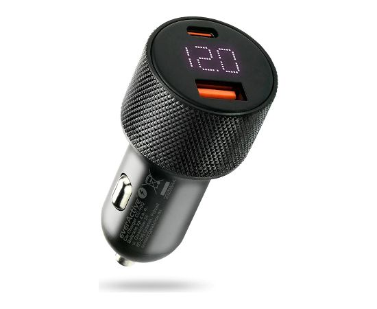 Car charger everActive CC-50Q USB QC3.0 + USB-C PD 75W Telefonu lādētāji 220v