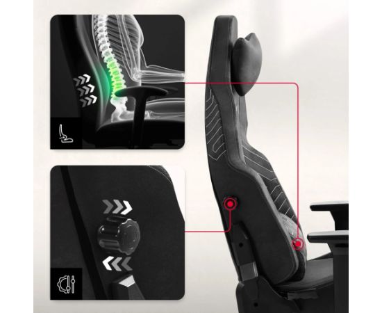 Fotel gamingowy Huzaro Force 8.1 Black Gaming krēsli
