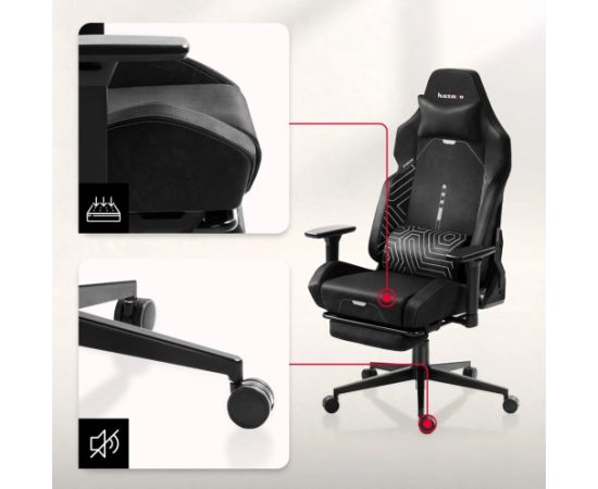 Fotel gamingowy Huzaro Force 8.1 Black Gaming krēsli