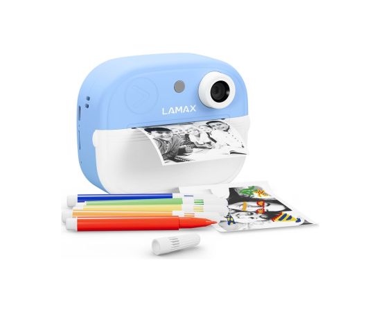 LAMAX InstaKid2 Play Kids Camera, blue Moment Foto Kameras