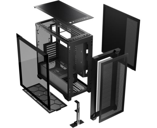 MODECOM Case VOLCANO EXPANSE S MIDI Black Datoru korpusi