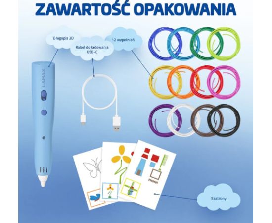 LAMAX ArtKid1 3D 3D Pen, blue 3D Printeri un lāzergravētāji