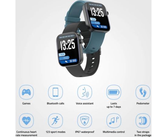 LAMAX BCool2 Plus Black Smartwatch Jaunumi - Viedierices