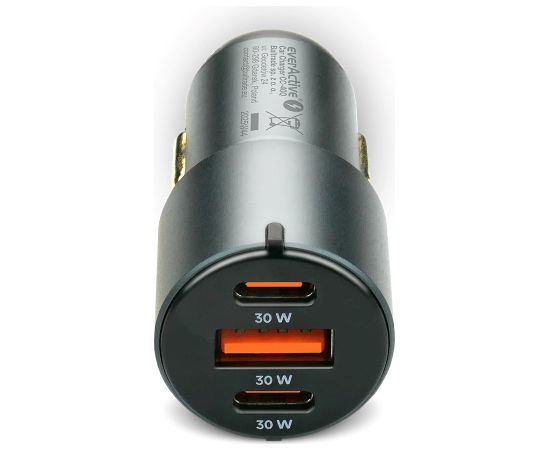 Car charger everActive CC-40Q USB QC3.0 + 2x USB-C PD 60W Telefonu lādētāji 220v