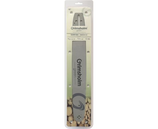 Vadotne ķēdes zāģim Grimsholm Premium Cut; 18''; 45 cm; .325''; 72; 1,5 mm Piederumi dārza tehnikai