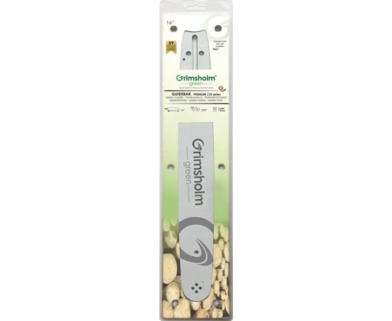 Vadotne ķēdes zāģim Grimsholm Premium Cut; 16''; 40 cm; .325''; 66; 1,5 mm Piederumi dārza tehnikai