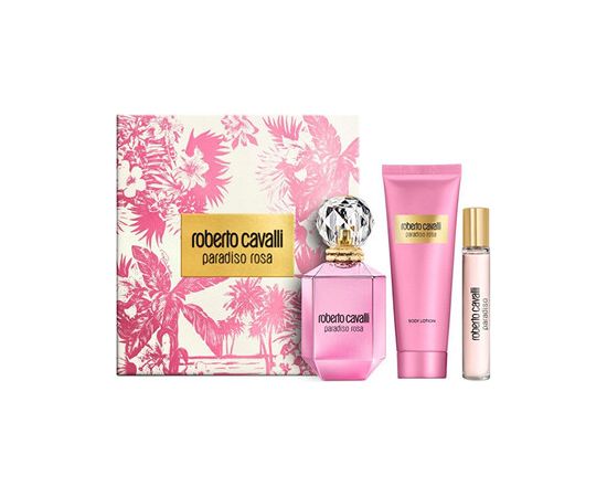 Roberto Cavalli Paradiso Rosa Dárková sada EDP 75 ml, tělové mléko 100 ml a miniaturka EDP 15 ml 75ml Dāvanu komplekti