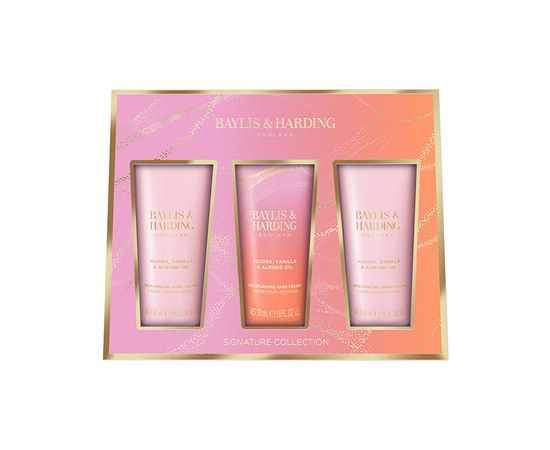 Baylis & Harding Hand Care Gift Set ( Jojoba, Vanilka & Mandlový olej ) - Dárková sada 50ml Ķermeņa kosmētika