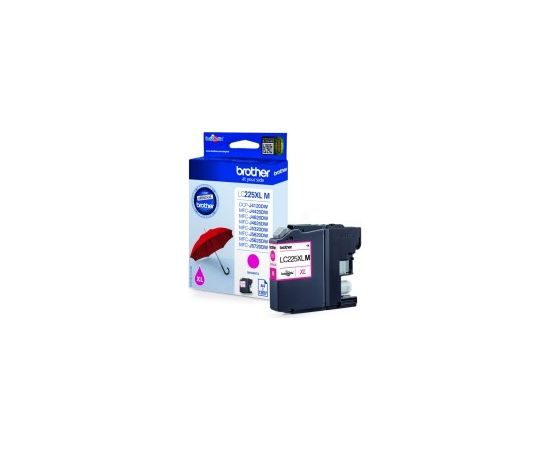 Brother LC225XL (LC225XLM) Ink Cartridge, Magenta Lāzerprinteru izejmateriāli