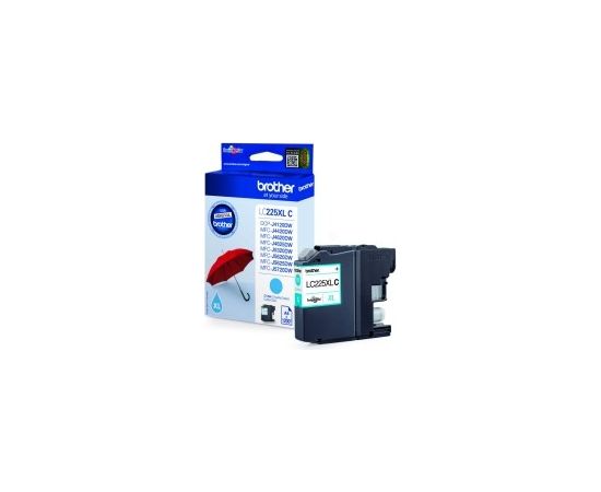Brother LC225XL (LC225XLC) Ink Cartridge, Cyan Lāzerprinteru izejmateriāli