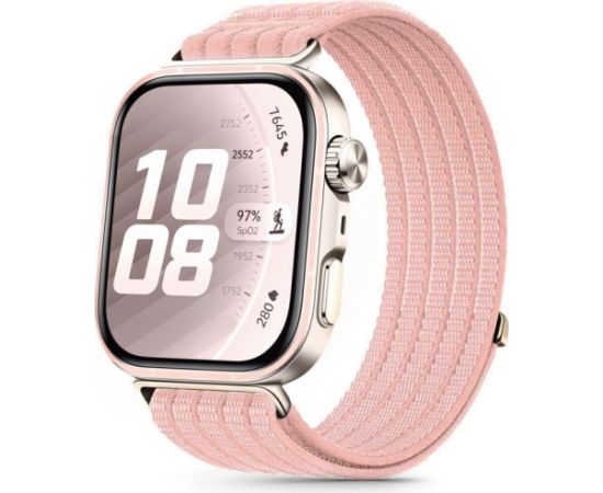 Tech-Protect watch strap Nylon Huawei Watch Fit 3/4/4 Pro/5/5 Pro, light pink Smart-Watch aksesuāri