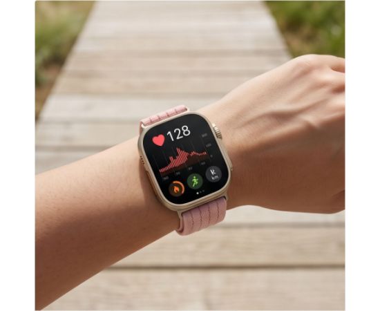 Tech-Protect watch strap Nylon Huawei Watch Fit 3/4/4 Pro/5/5 Pro, light pink Smart-Watch aksesuāri
