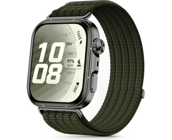 Tech-Protect watch strap Nylon Huawei Watch Fit 3/4/4 Pro/5/5 Pro, military green Smart-Watch aksesuāri