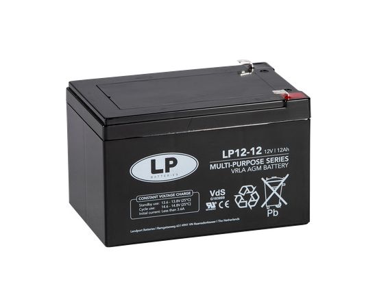 Yuasa 12Ah akumulators LANDPORT Industrial 151x98x101mm Akumulatori