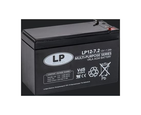 7.2Ah akumulators LANDPORT Industrial 151x65x99.5mm Akumulatori